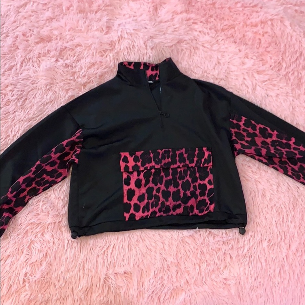 Jacket pink cheetah print